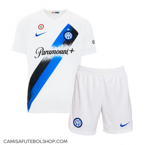 Camisa de time de futebol Inter Milan Replicas 2º Equipamento Infantil 2023-24 Manga Curta (+ Calças curtas)